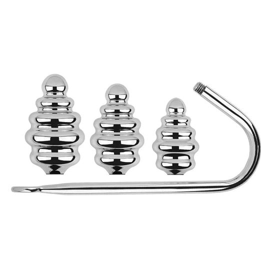 8826 Ribbed Anal Screw-in GreatBenefit Hook Set 1219